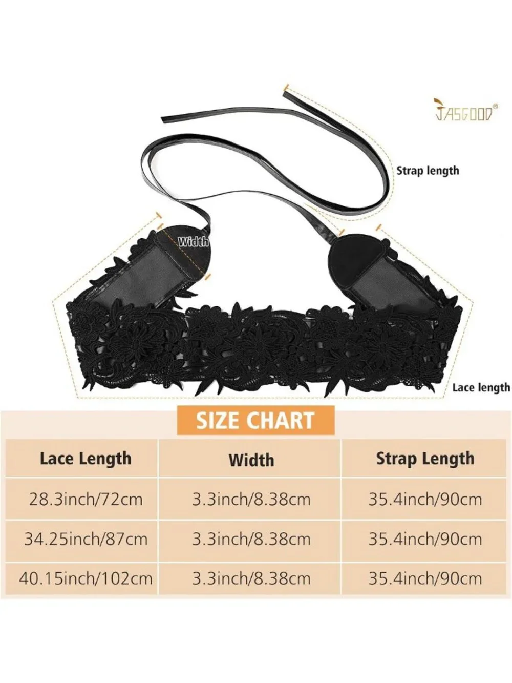 Lace Waist Belt for Women - Corset Cinch Wide Obi Belt, Bowknot Wrap, Boho Style